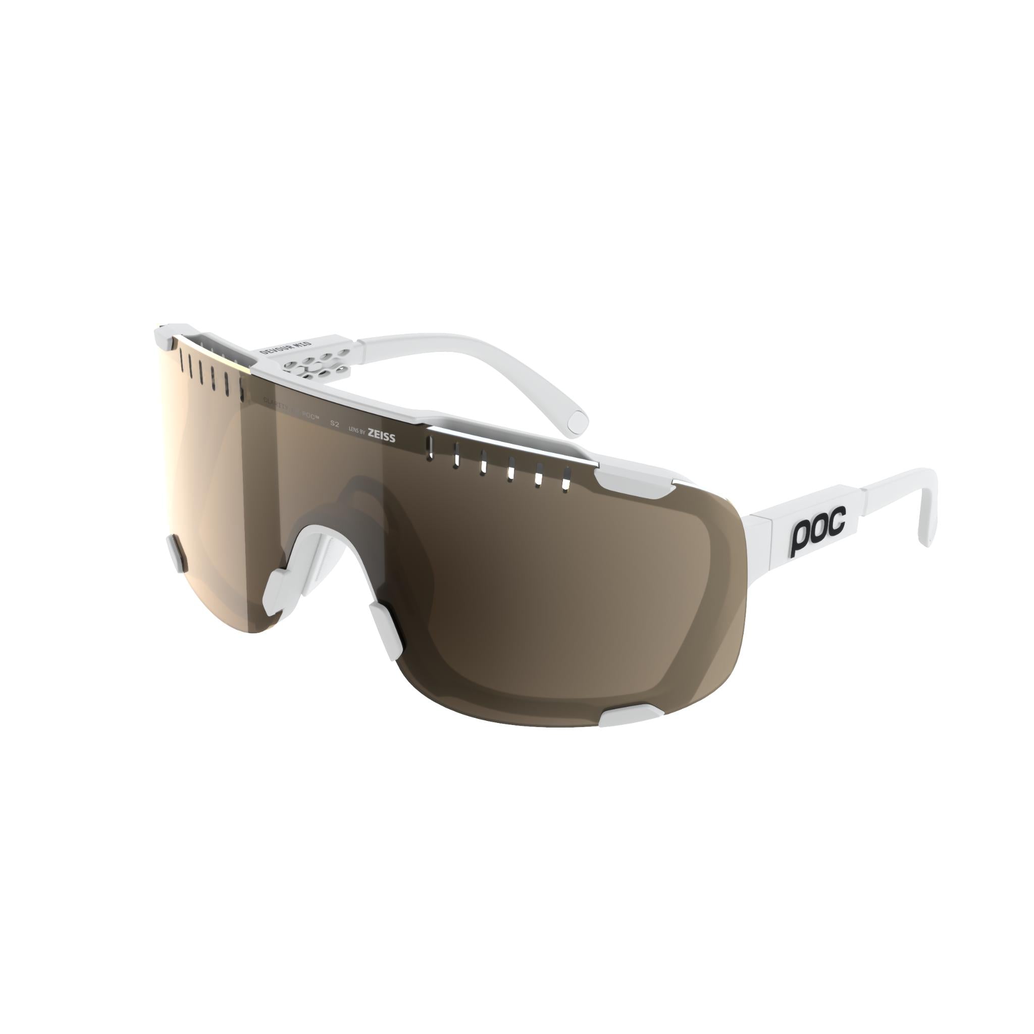 Devour Mid Glasses Hydrogen White/Clarity Trail /Partly Sunny Silver / One Size