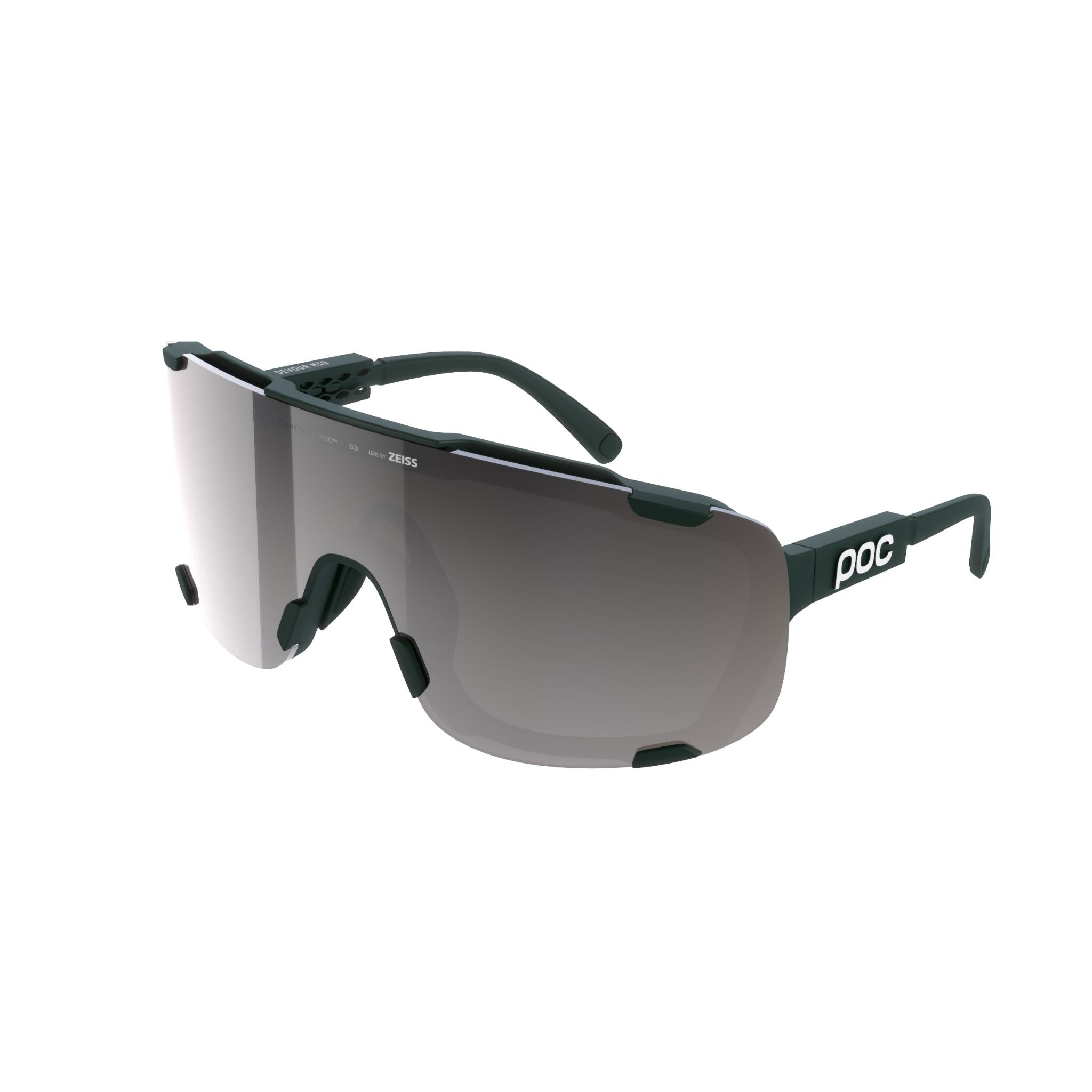 Devour Mid Glasses Pargasite Green/Clarity Road/Sunny Silver / One Size