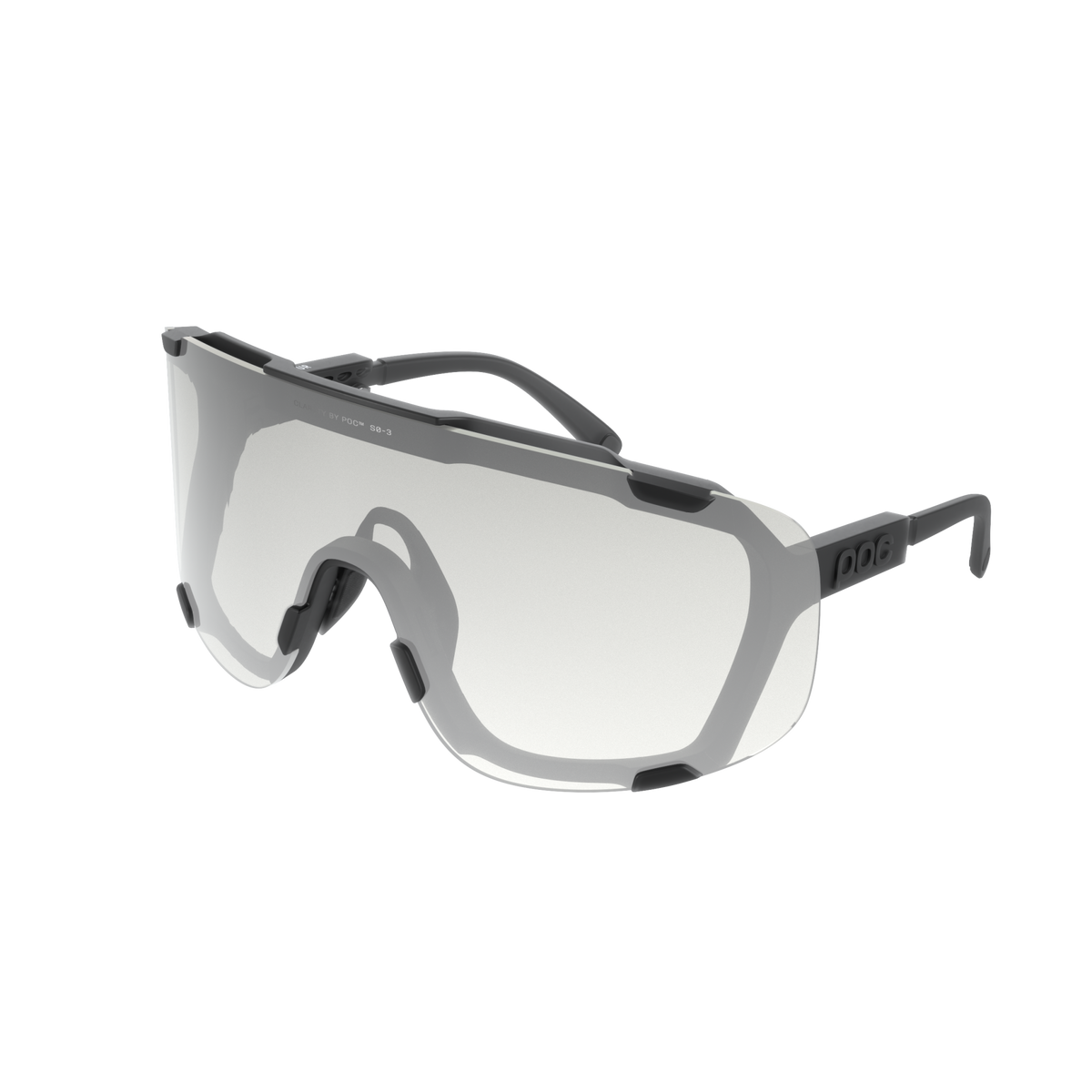 Devour WF Photochromic Sunglasses Translucent Black/Clarity Photochromic/Changeable Grey / One Size