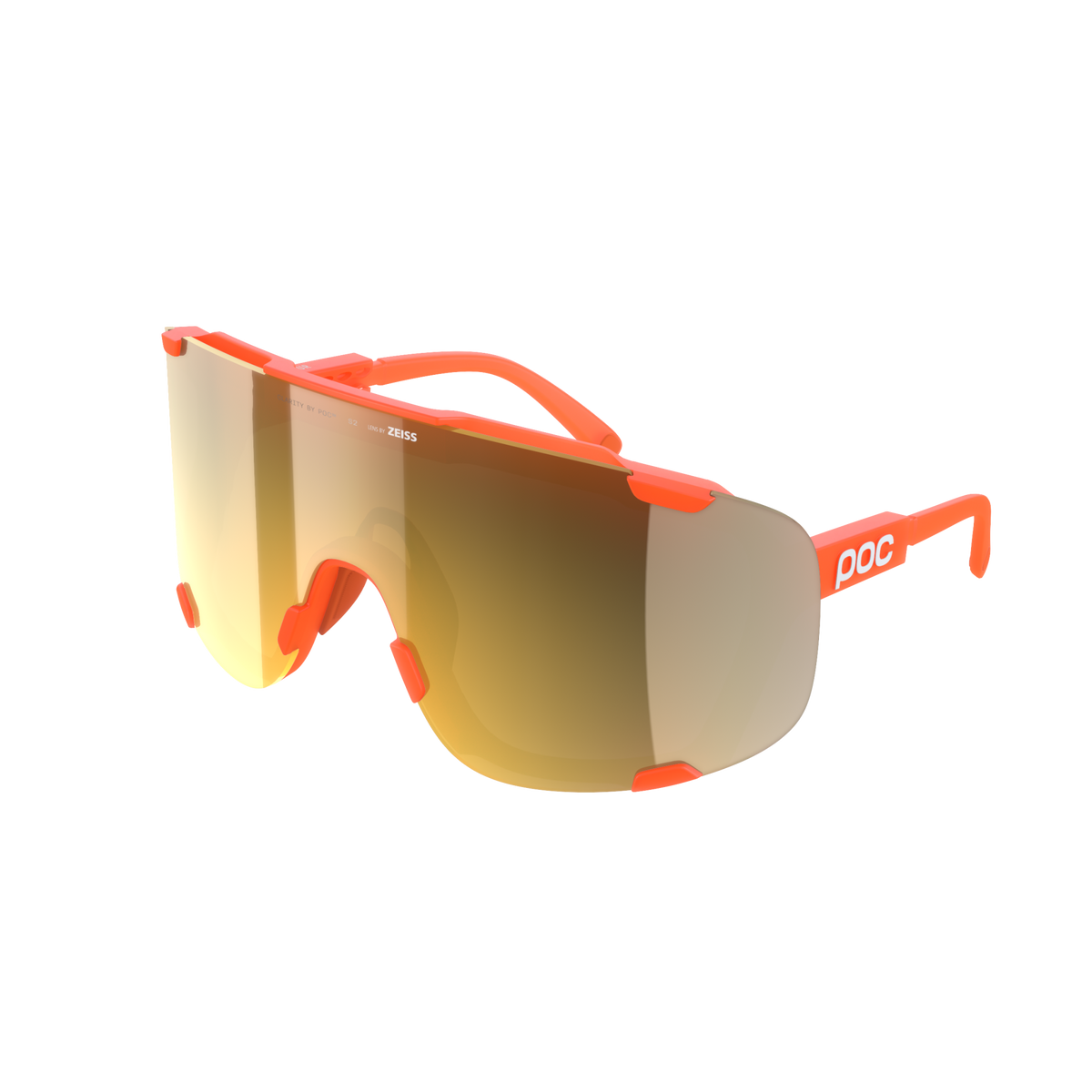 Devour WF + Sunglasses Fluorescent Orange Translucent/Clarity Road/Partly Sunny Gold / One Size