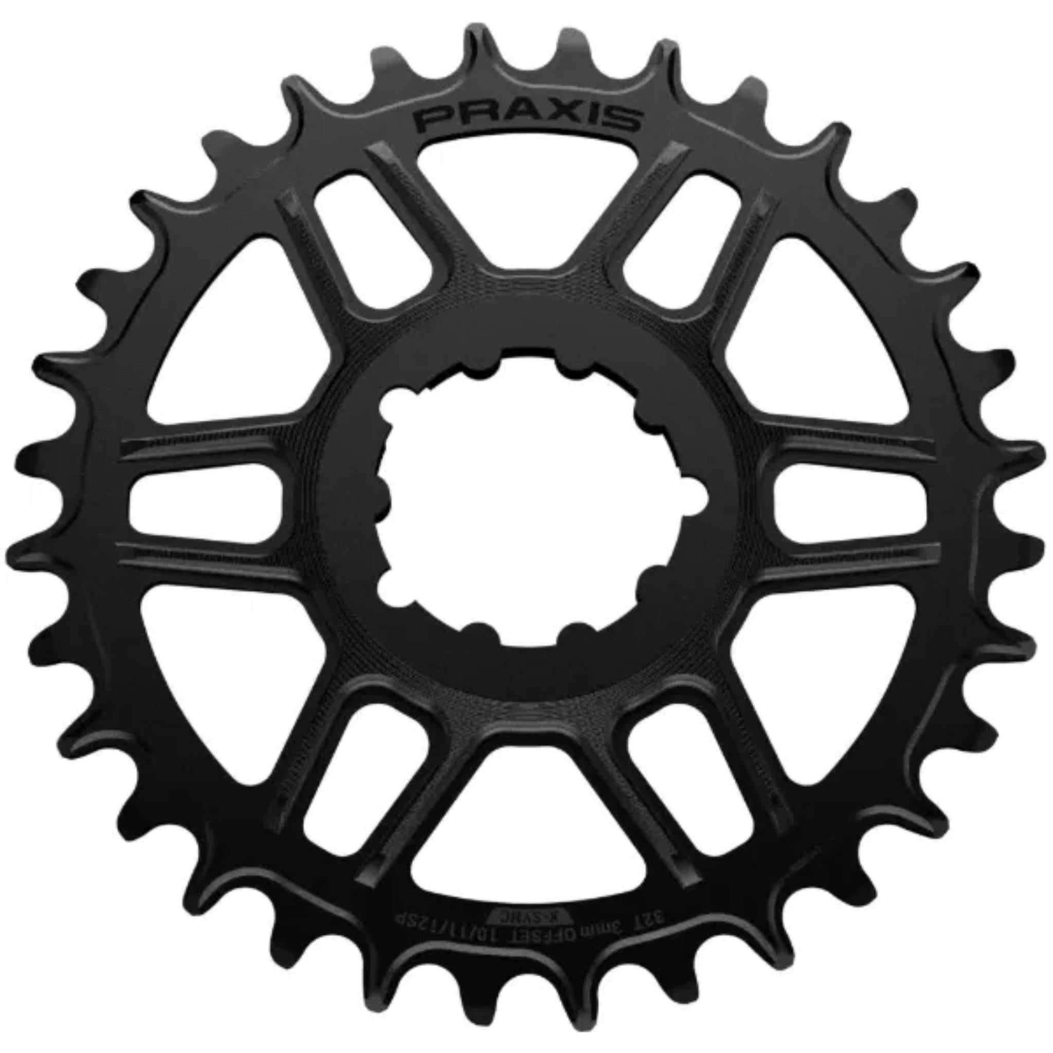 Direct Mount Narrow Wide MTB Chainring Black / 30t / 0mm Offset