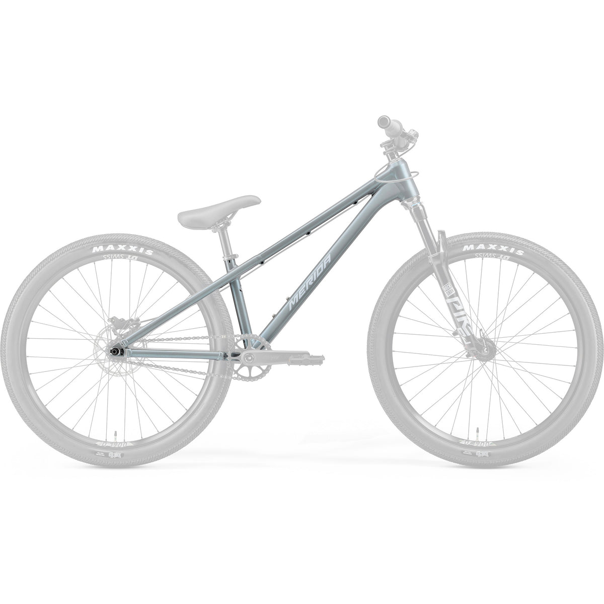 Dirt 700 Frame 2027 Silk Transparent Blue (Silver) / L