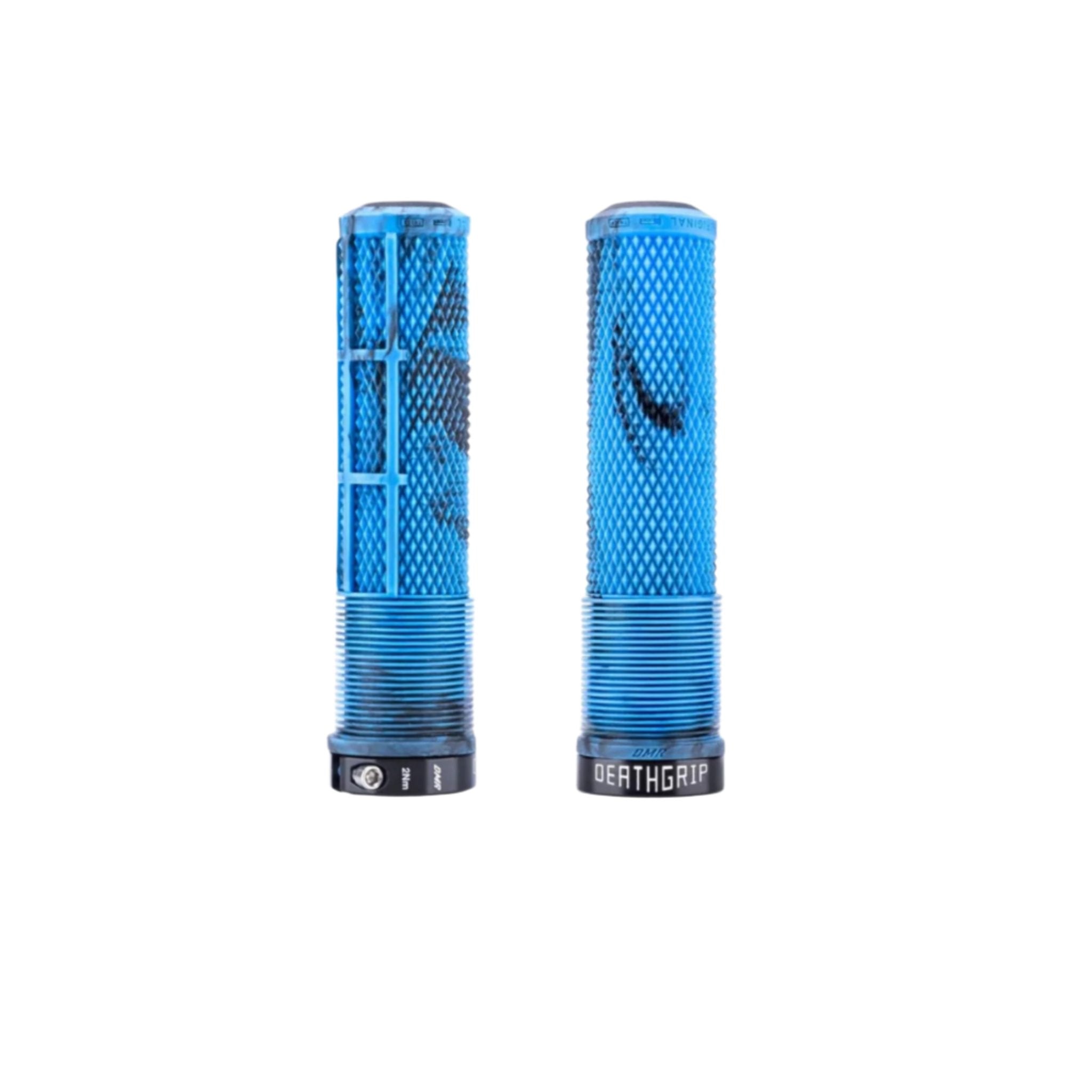 DMR DeathGrip 2 Lock-On Grips Blue Marble / Thick - Flangeless
