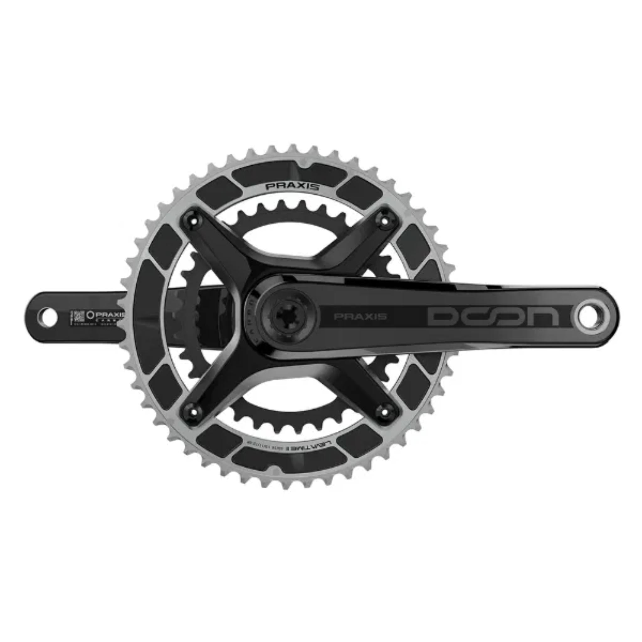 Doon Carbon Double Chainset Black / 165mm - 48/32t