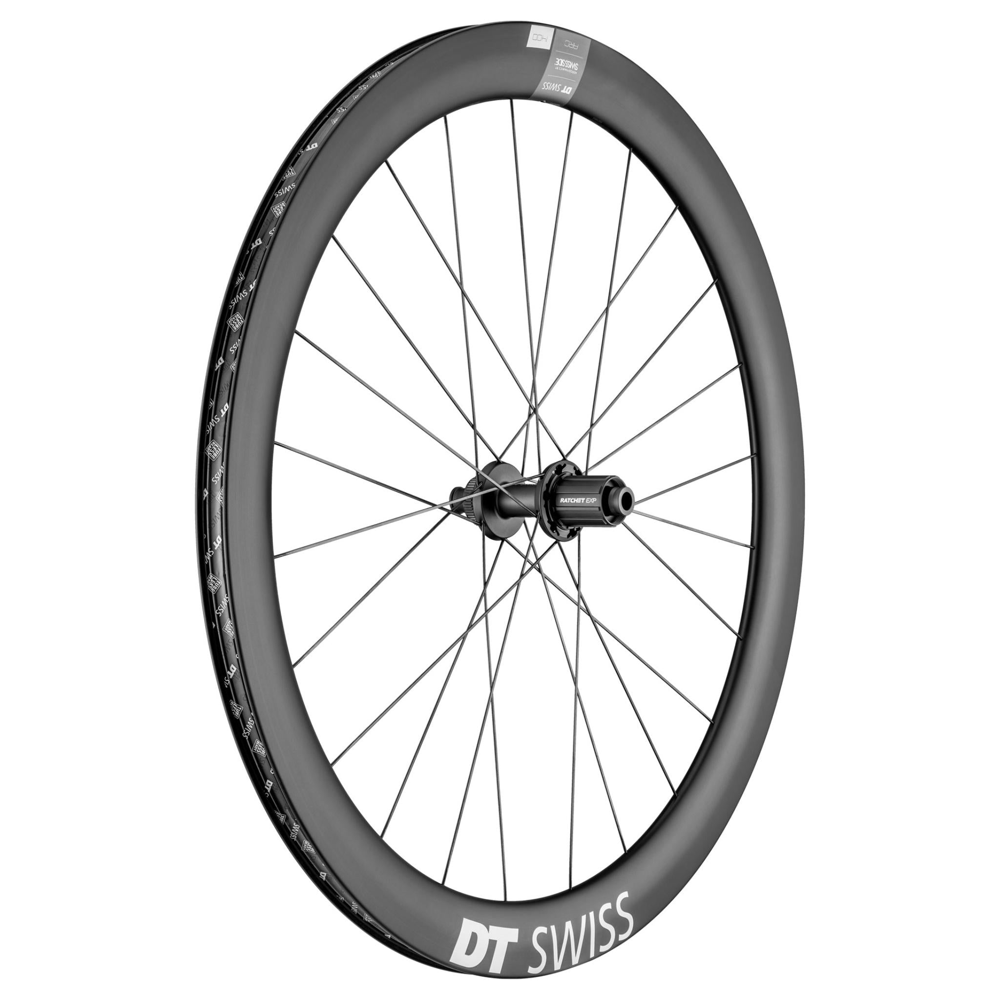 DT Swiss ARC 1400 DICUT Carbon Disc Brake Wheel Black / Rear - 50mm Carbon Clincher / 12 x 142mm