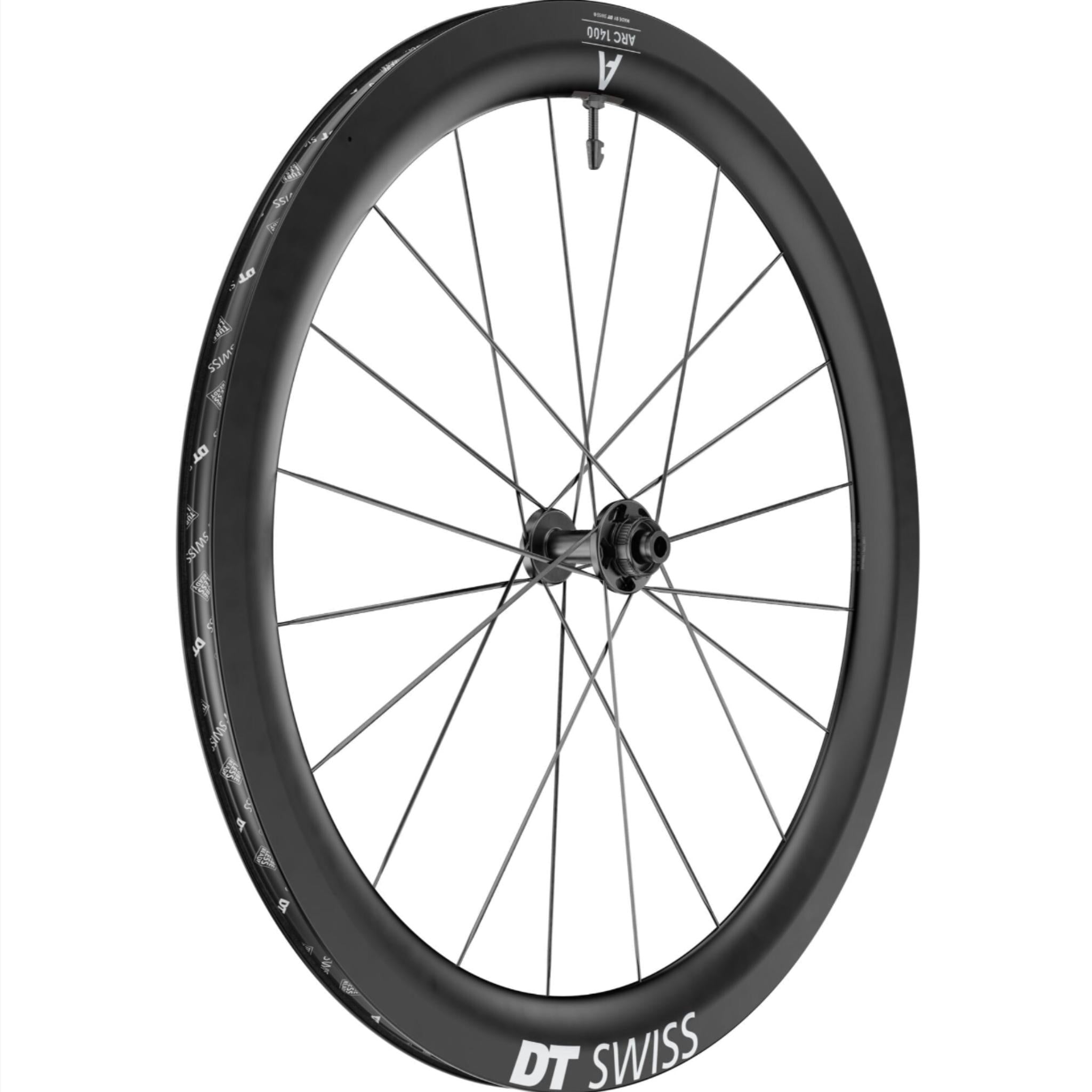 DT Swiss ARC 1400 DICUT DB 55mm Front Wheel Black / 100 x 12mm