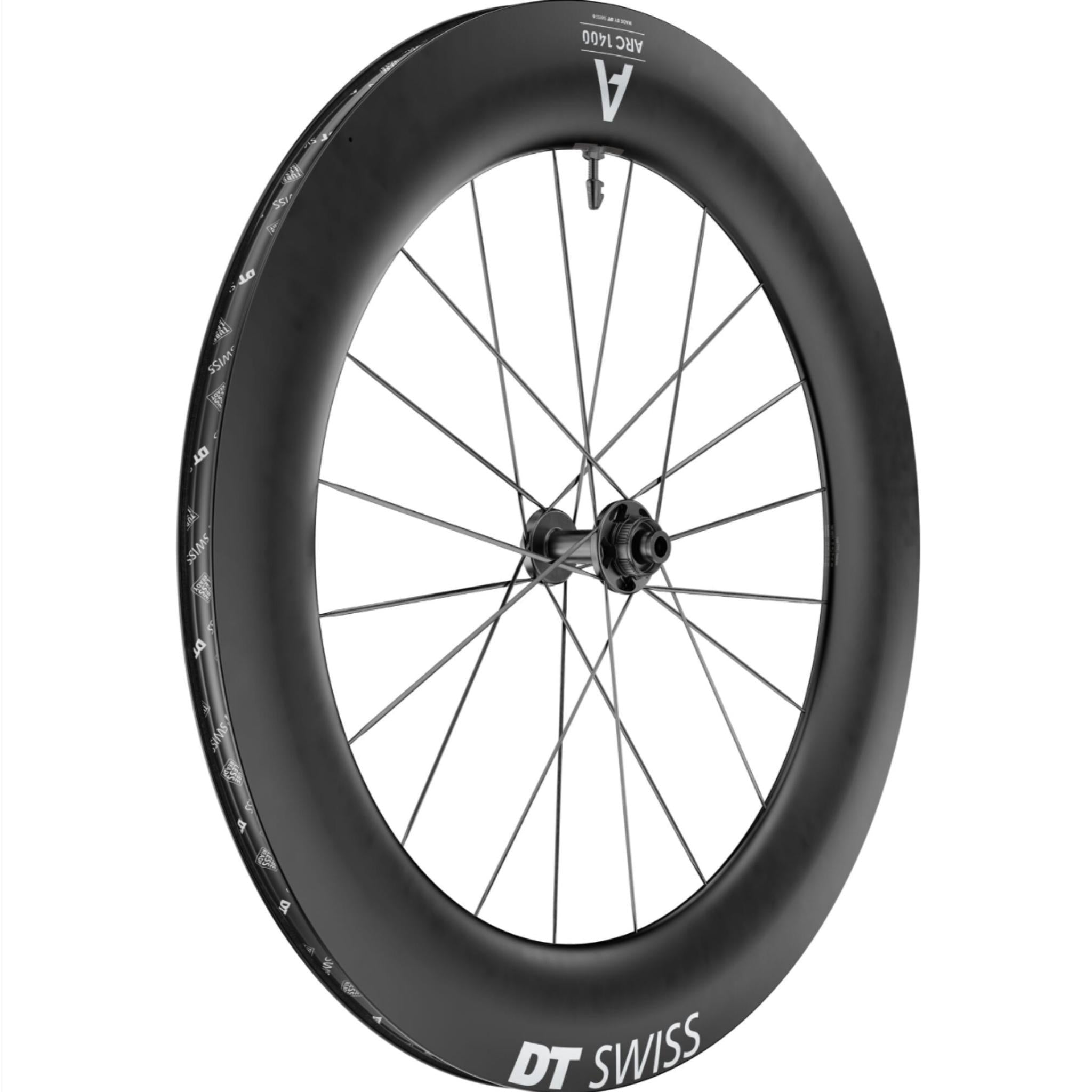 DT Swiss ARC 1400 DICUT DB 85mm Front Wheel Black / 100 x 12mm