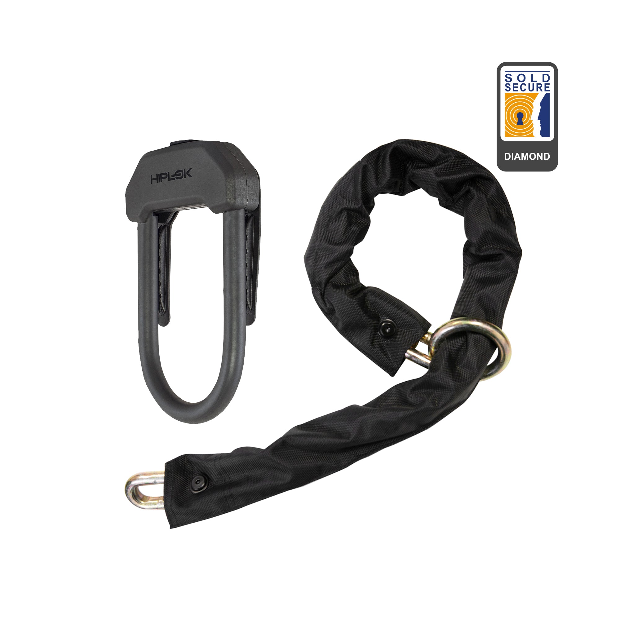 DXXL D-Lock & Chain Combo Black