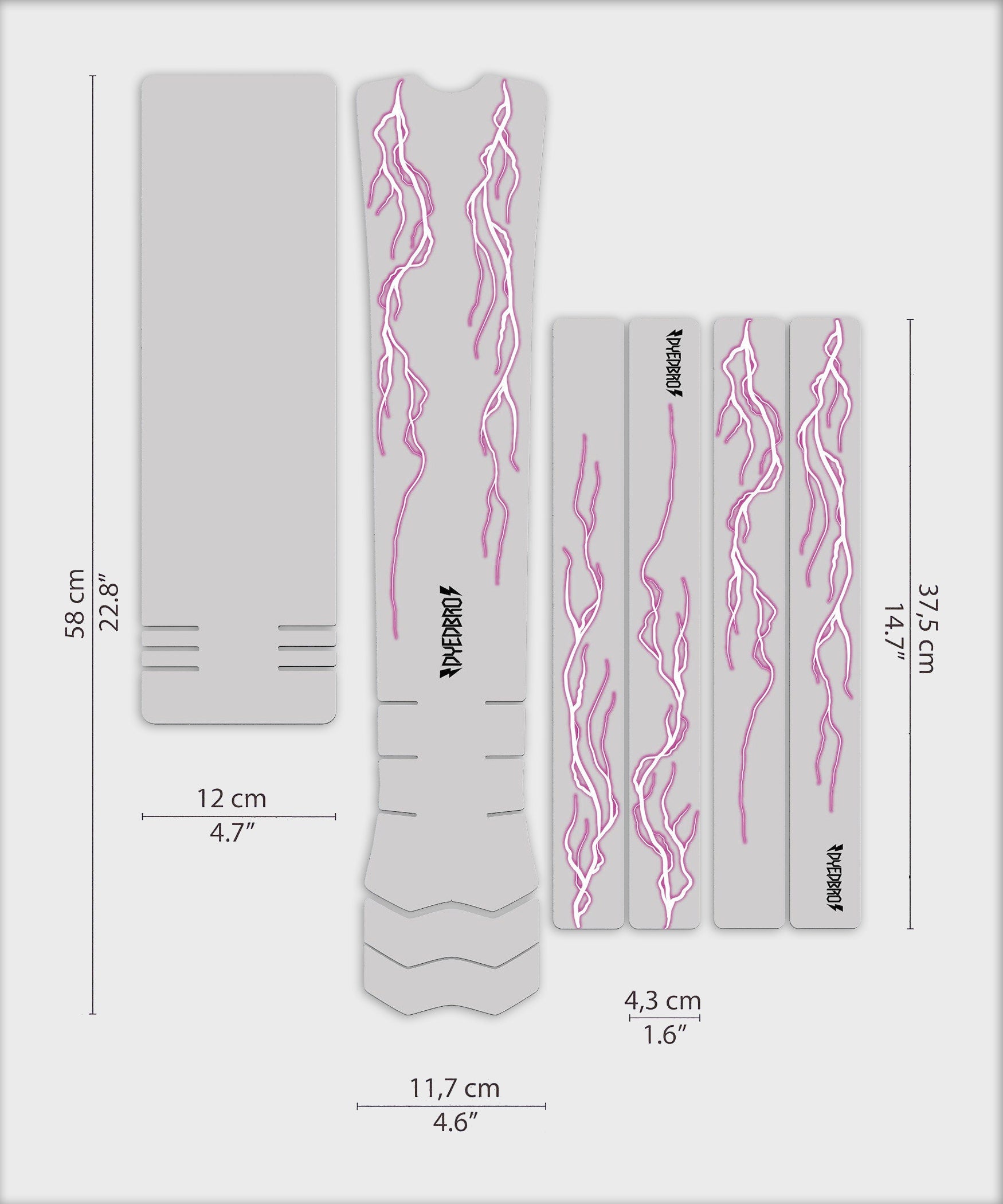 DyedBro E-Bike Protection Kit Lightning Pink