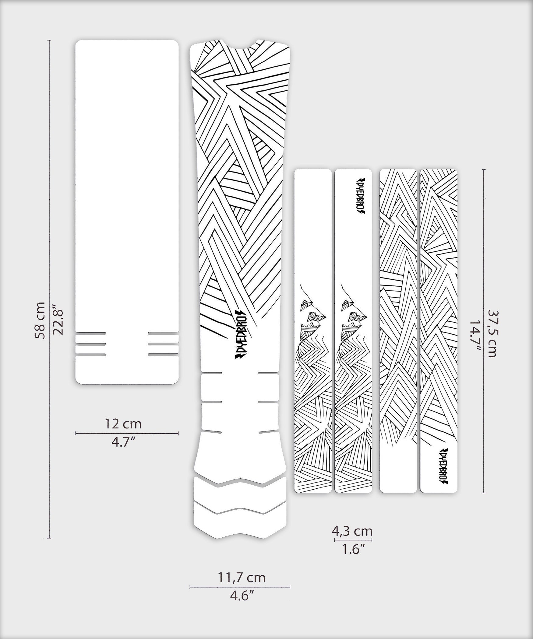 DyedBro E-Bike Protection Kit Stay Free Black