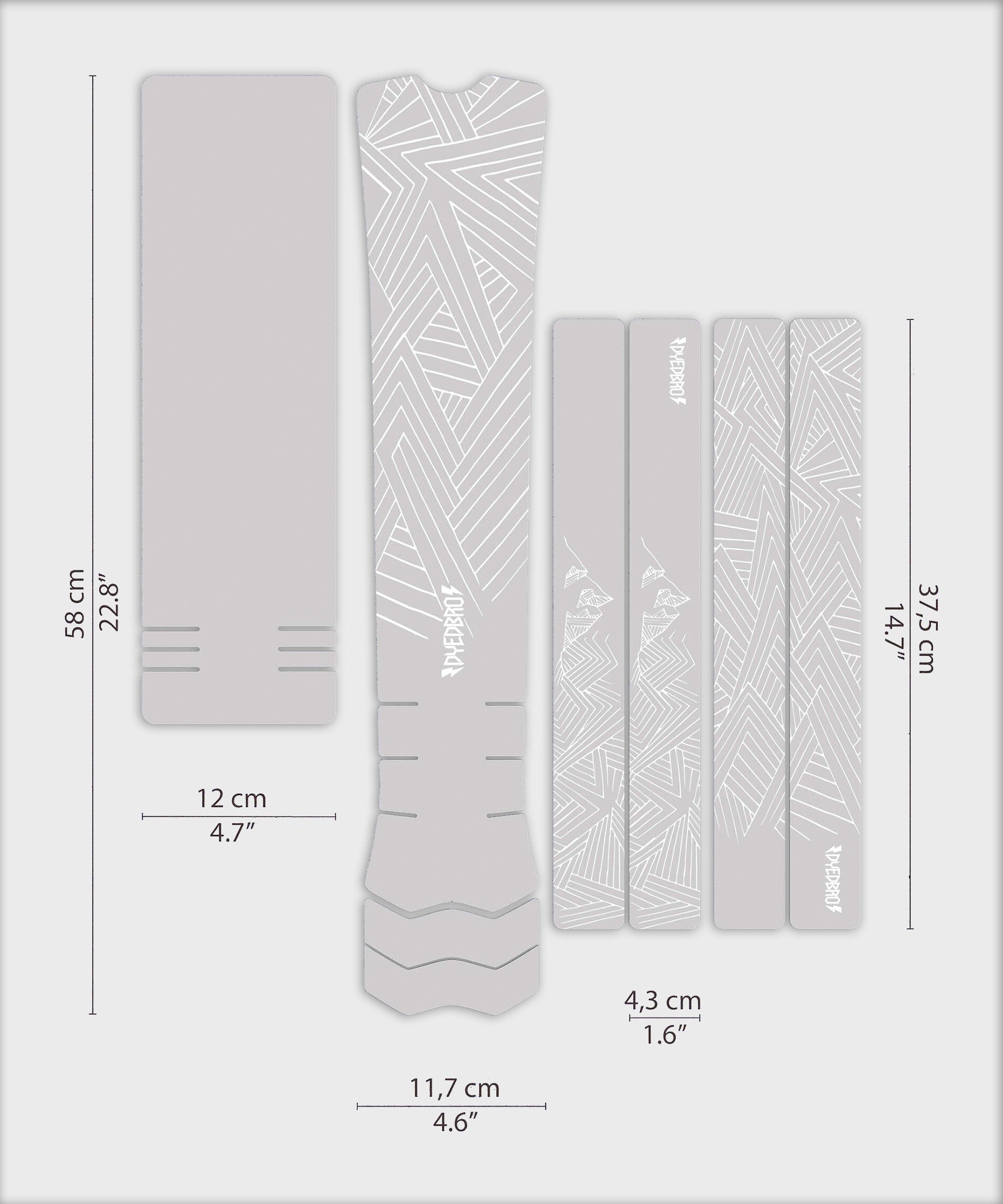 DyedBro E-Bike Protection Kit Stay Free White