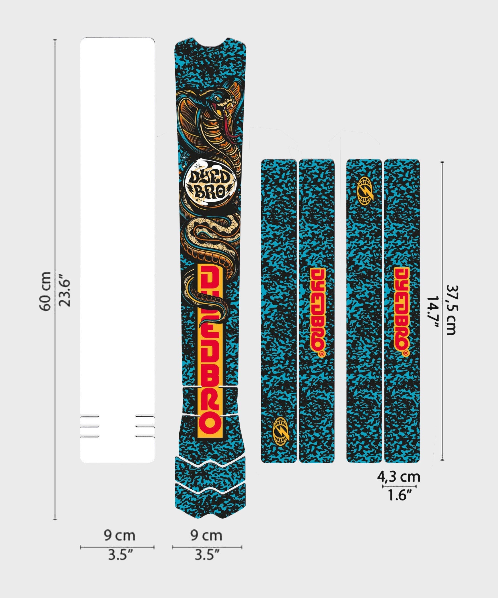 DyedBro MTB Frame Protection Kit RRR x DyedBro Colour