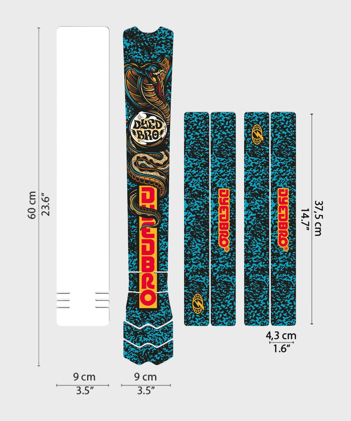 DyedBro MTB Frame Protection Kit RRR x DyedBro Colour