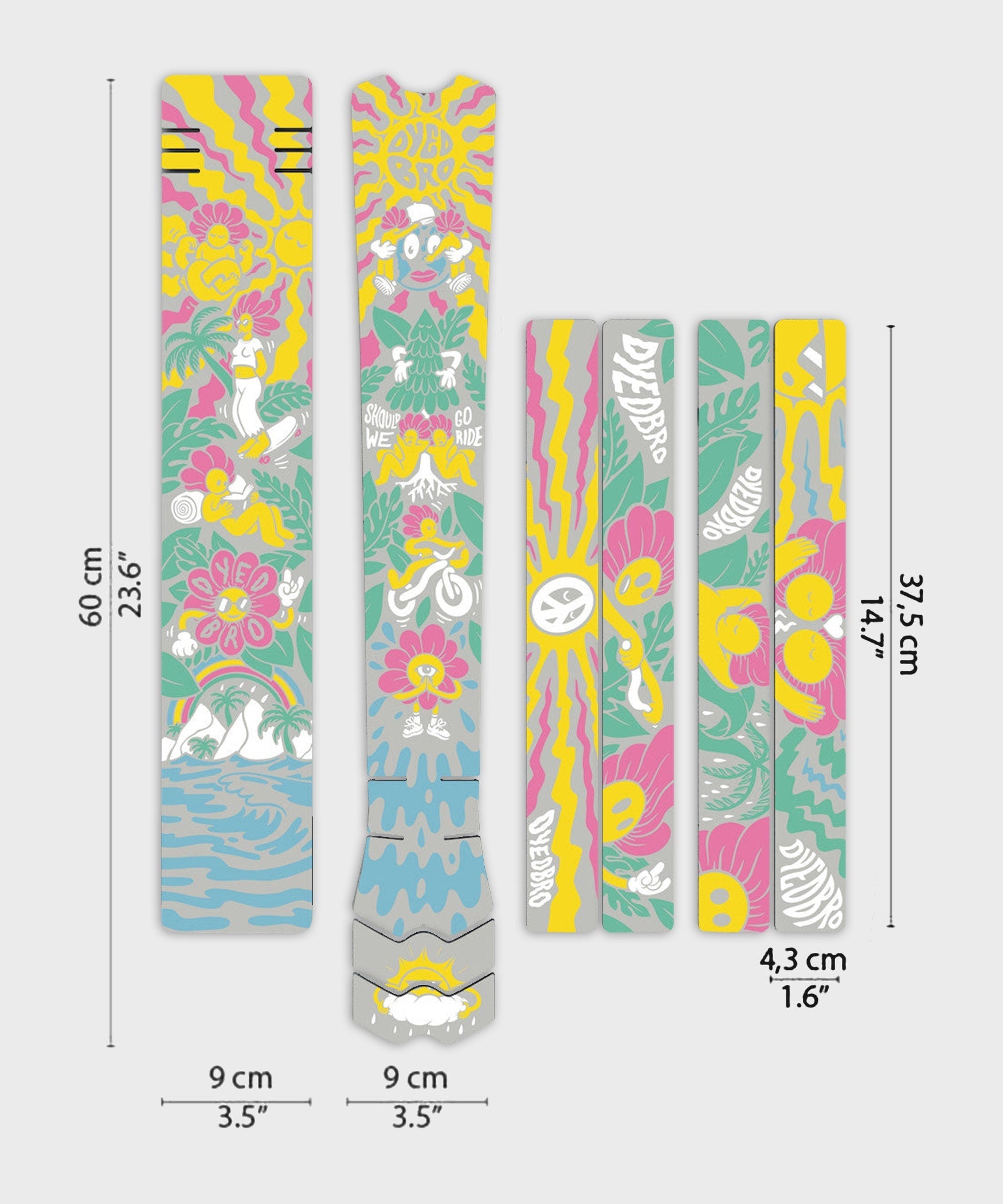 DyedBro MTB Frame Protection Kit Victor Brousseaud Artist Series