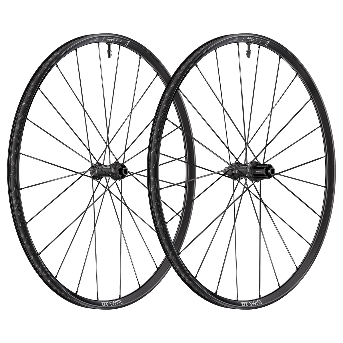 E 1800 SPLINE 23 Disc Front Wheel Black / 100x12