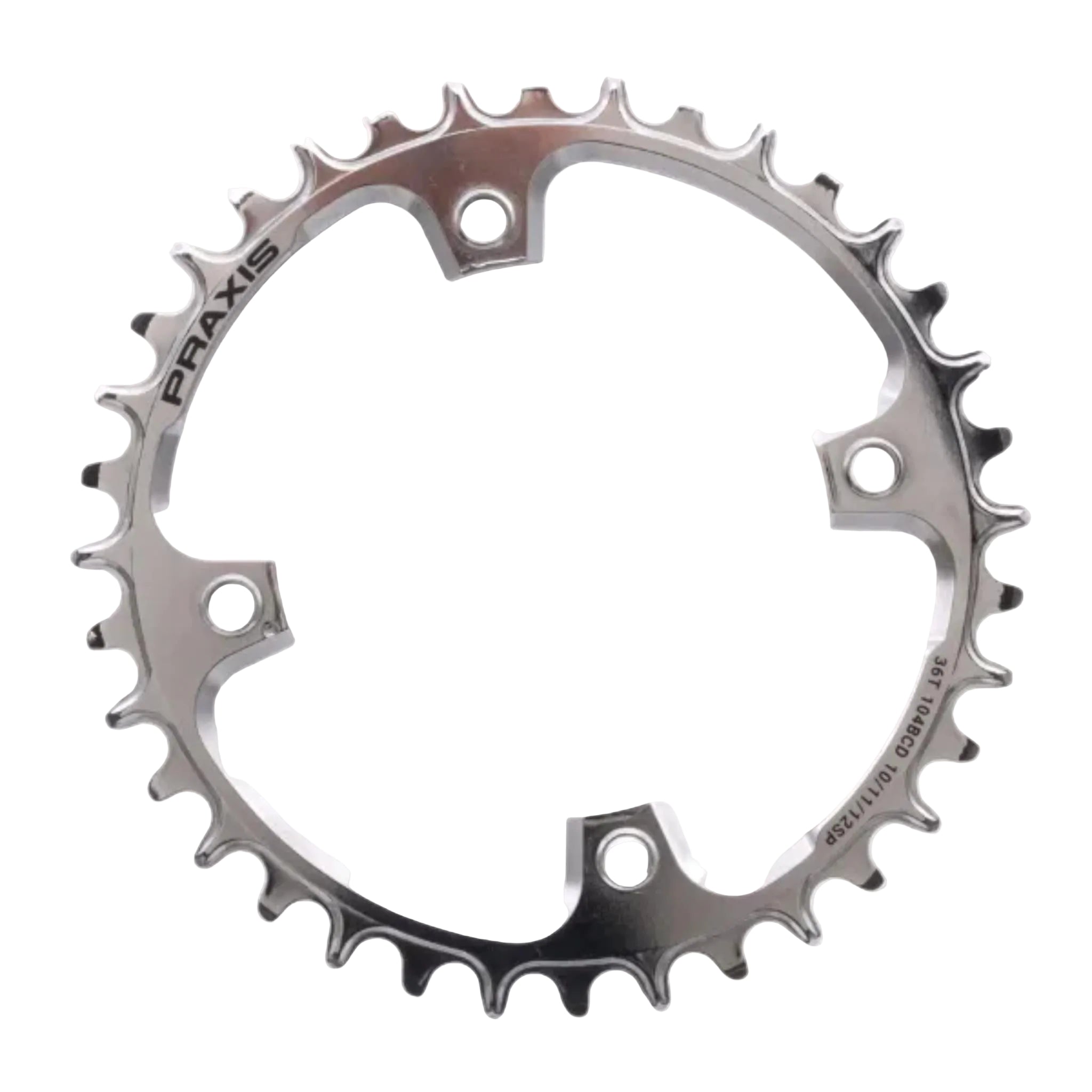 E-Ring 104 BCD PVD Coated MTB eBike Chainring Silver / 32T