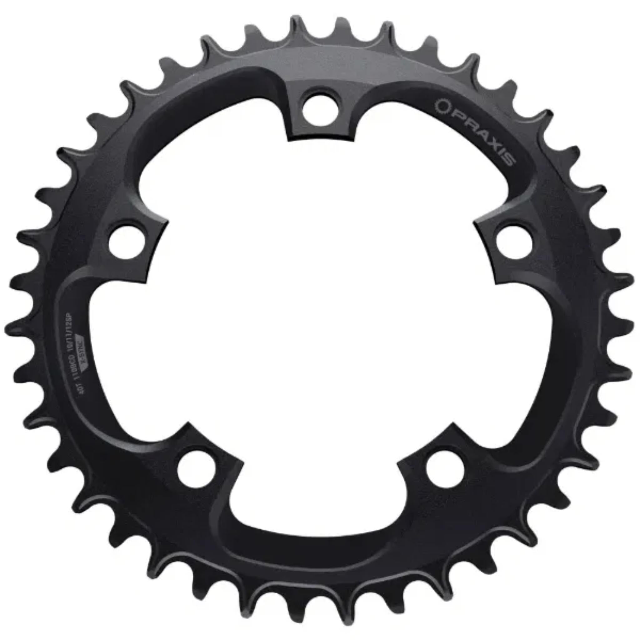 E-Ring 110 BCD Road/Gravel eBike Chainring Black / 44t