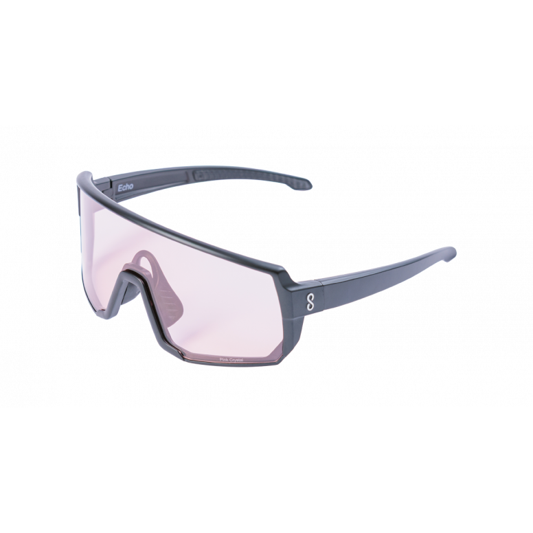 Echo Glasses Black / Pink + Clear