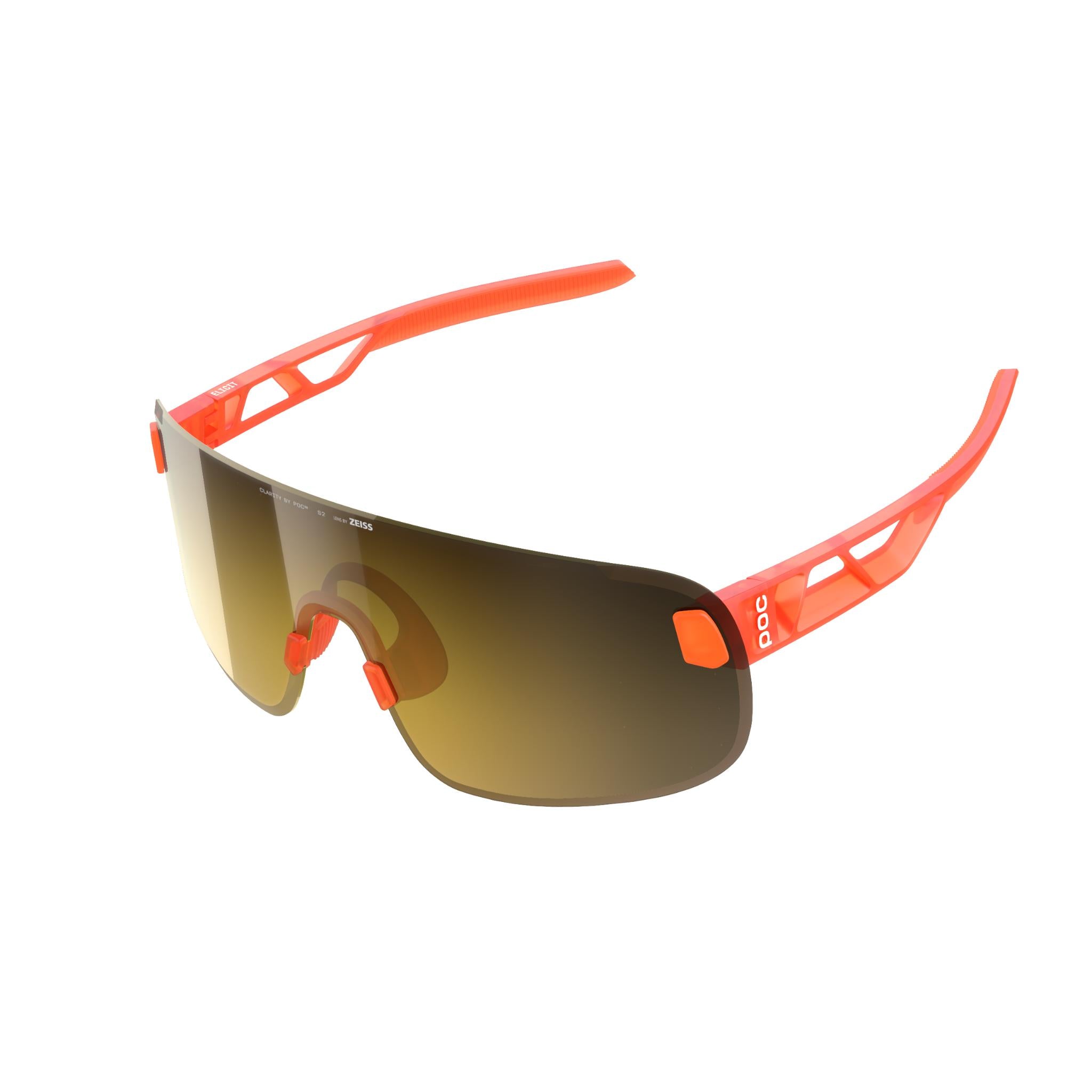 Elicit Glasses Fluo. Orange Translucent/Clarity Road/Partly Sunny Gold / One Size