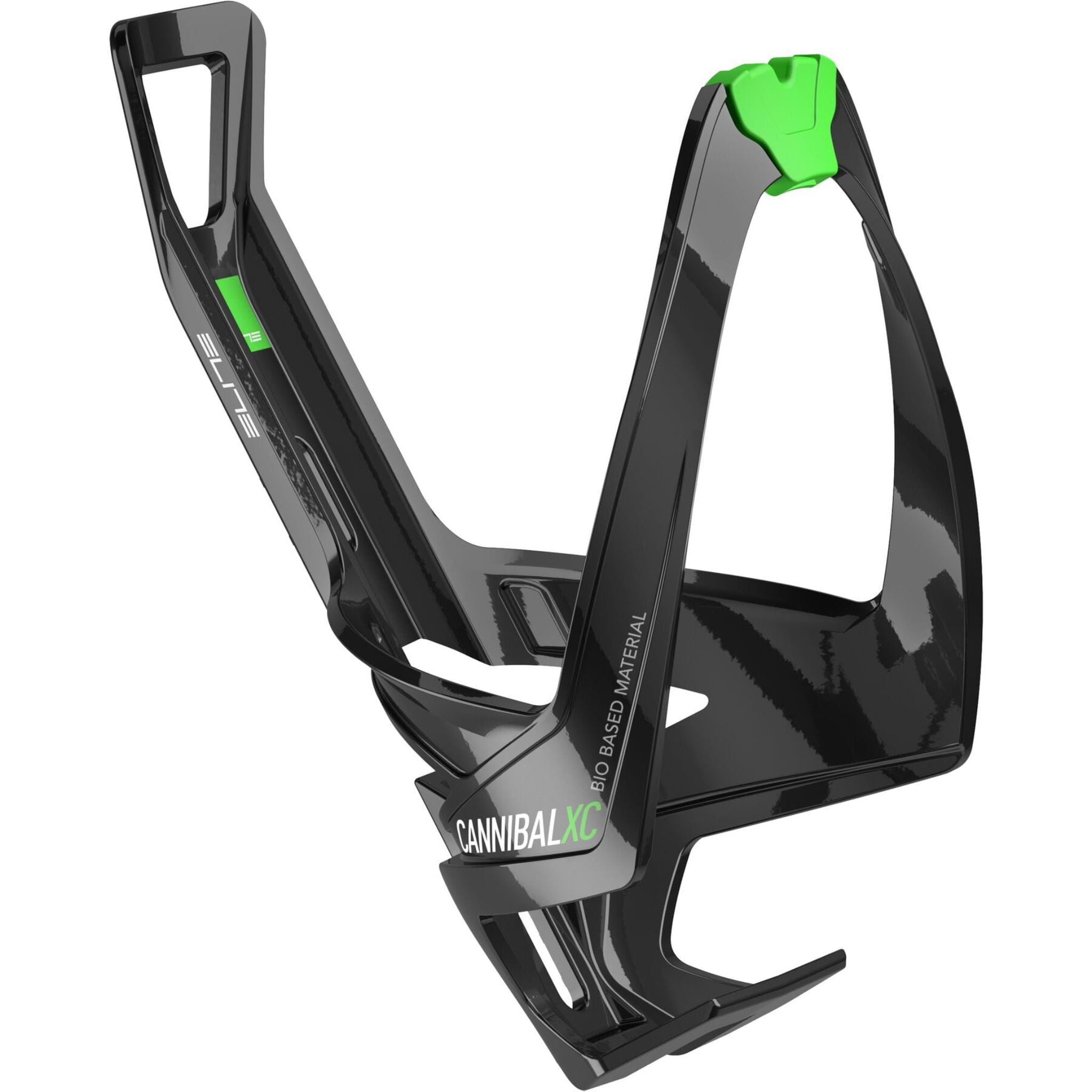 Elite Cannibal XC Bio Bottle Cage Black / Green / One size