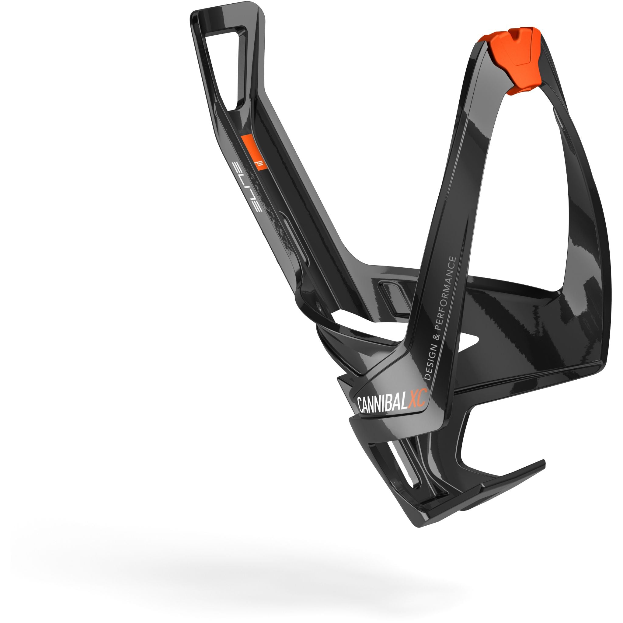 Elite Cannibal XC Bottle Cage Black / Orange / One size