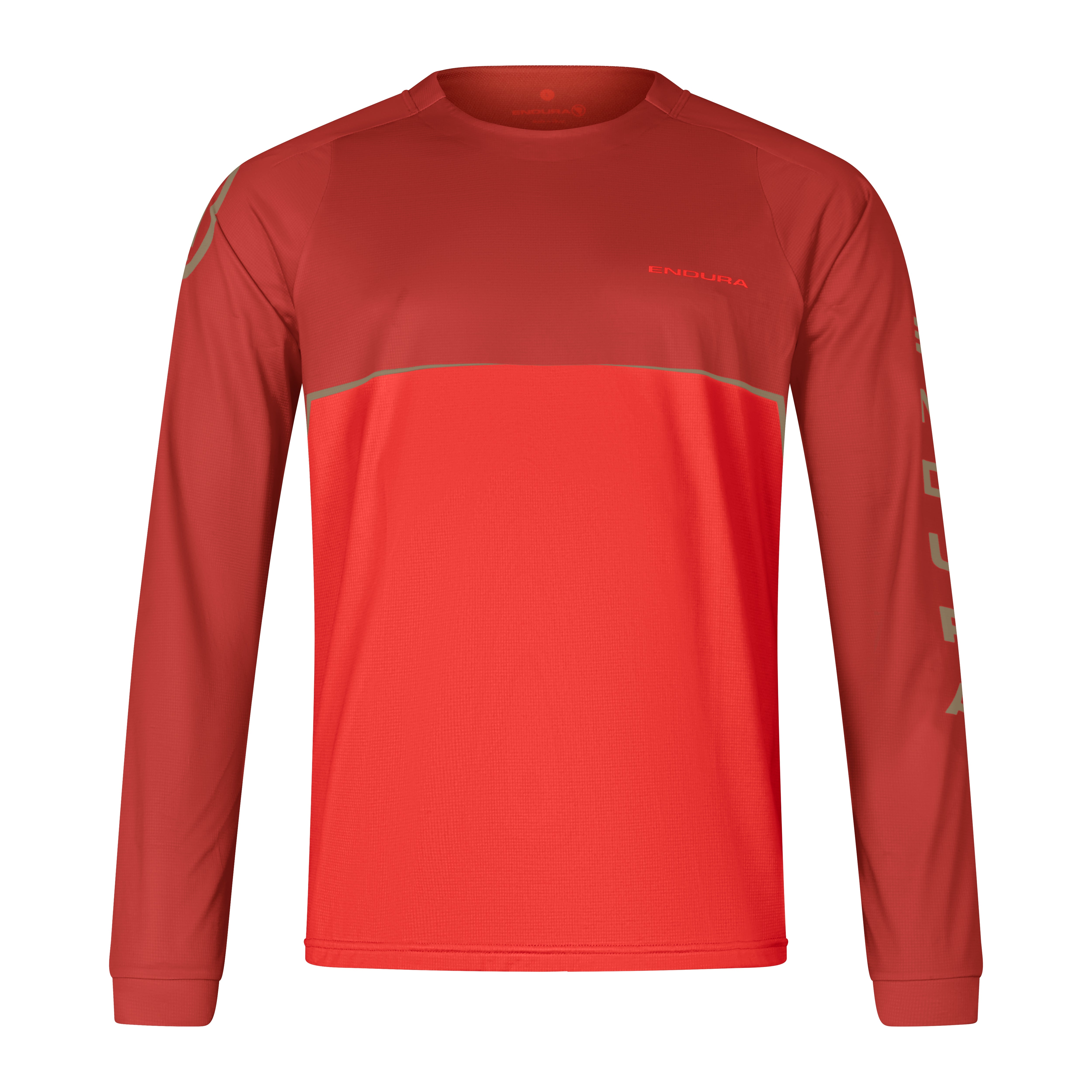 Endura Core Printed L/S Tee Flame Red / M