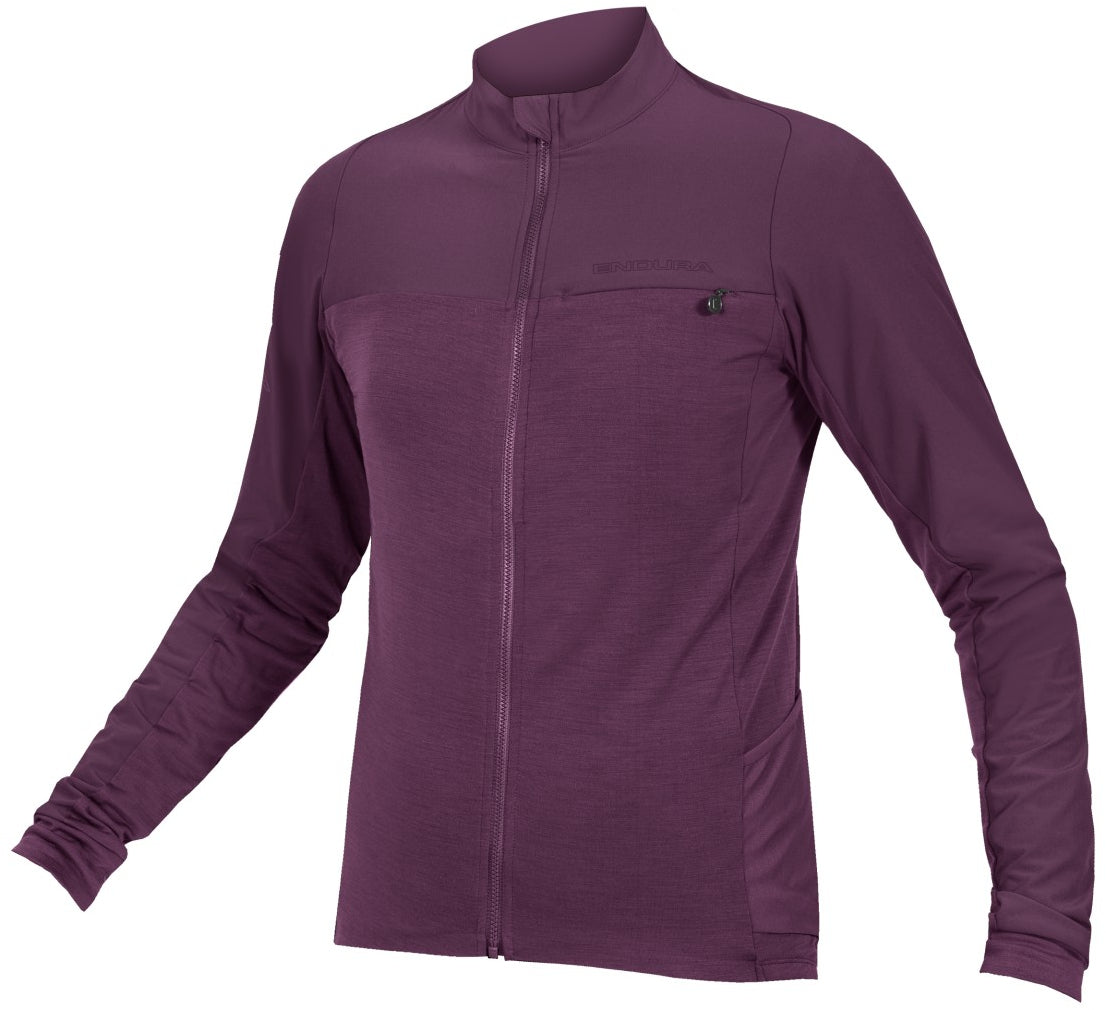 Endura GV500 L/S Jersey Aubergine / S
