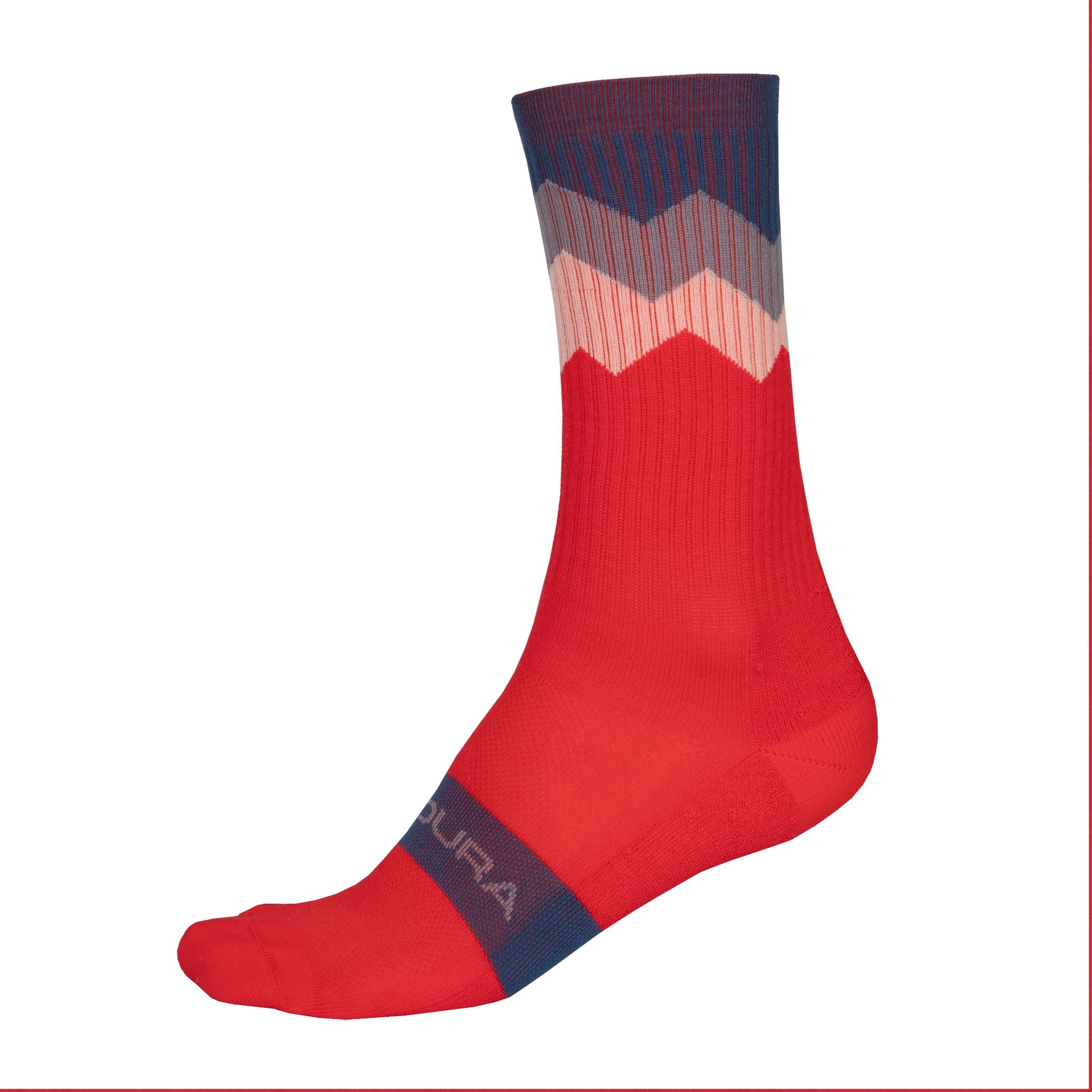 Endura Jagged Sock Pomegranate / S-M