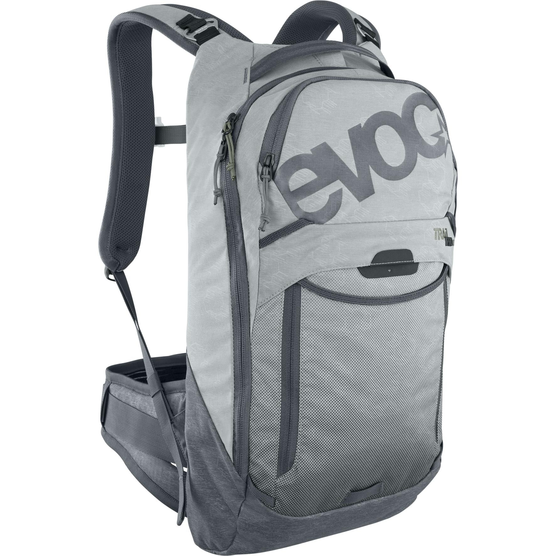 EVOC Trail Pro Protector Back Pack 10L Stone/Carbon Grey / S/M