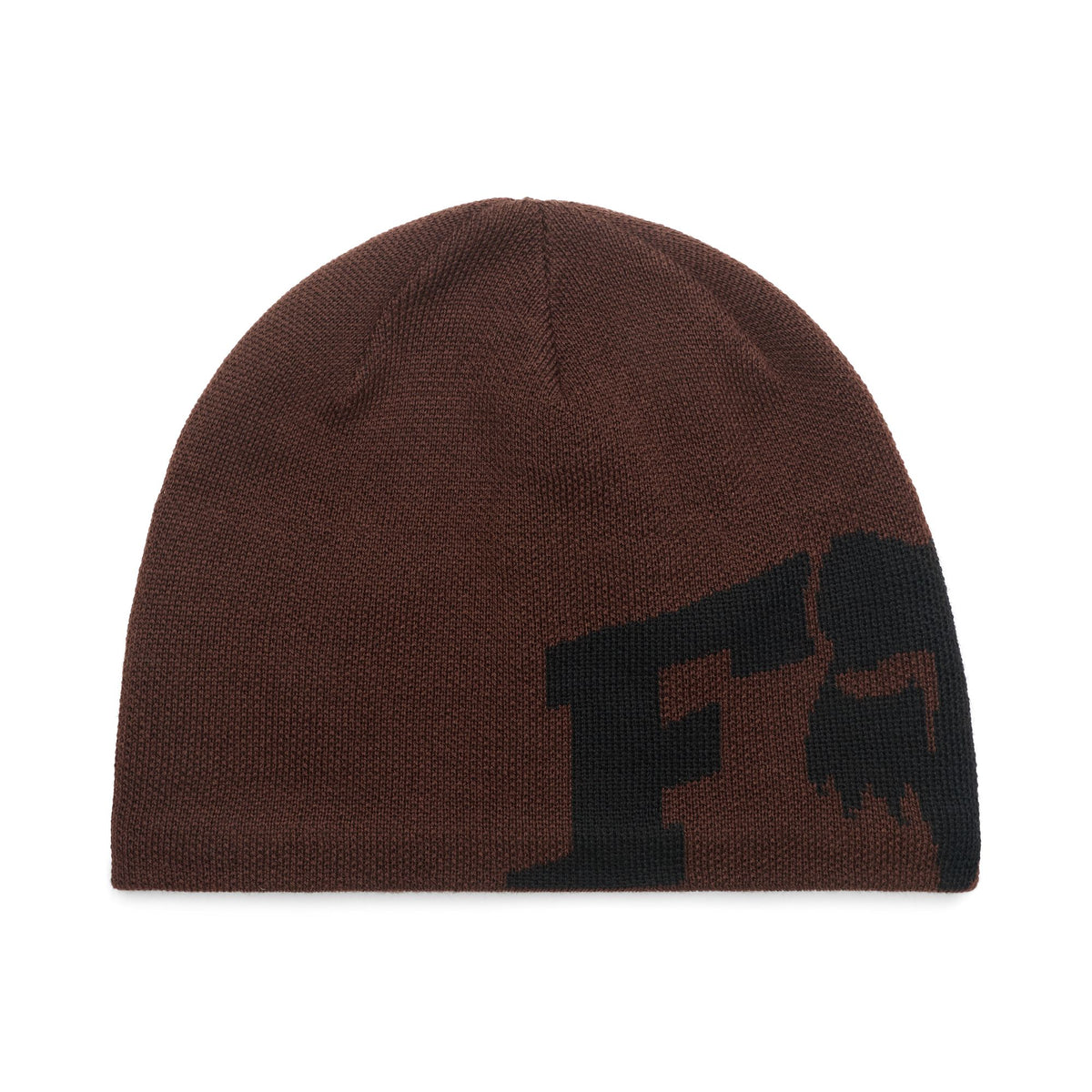 F Head X Jacquard Beanie Coffee / OS