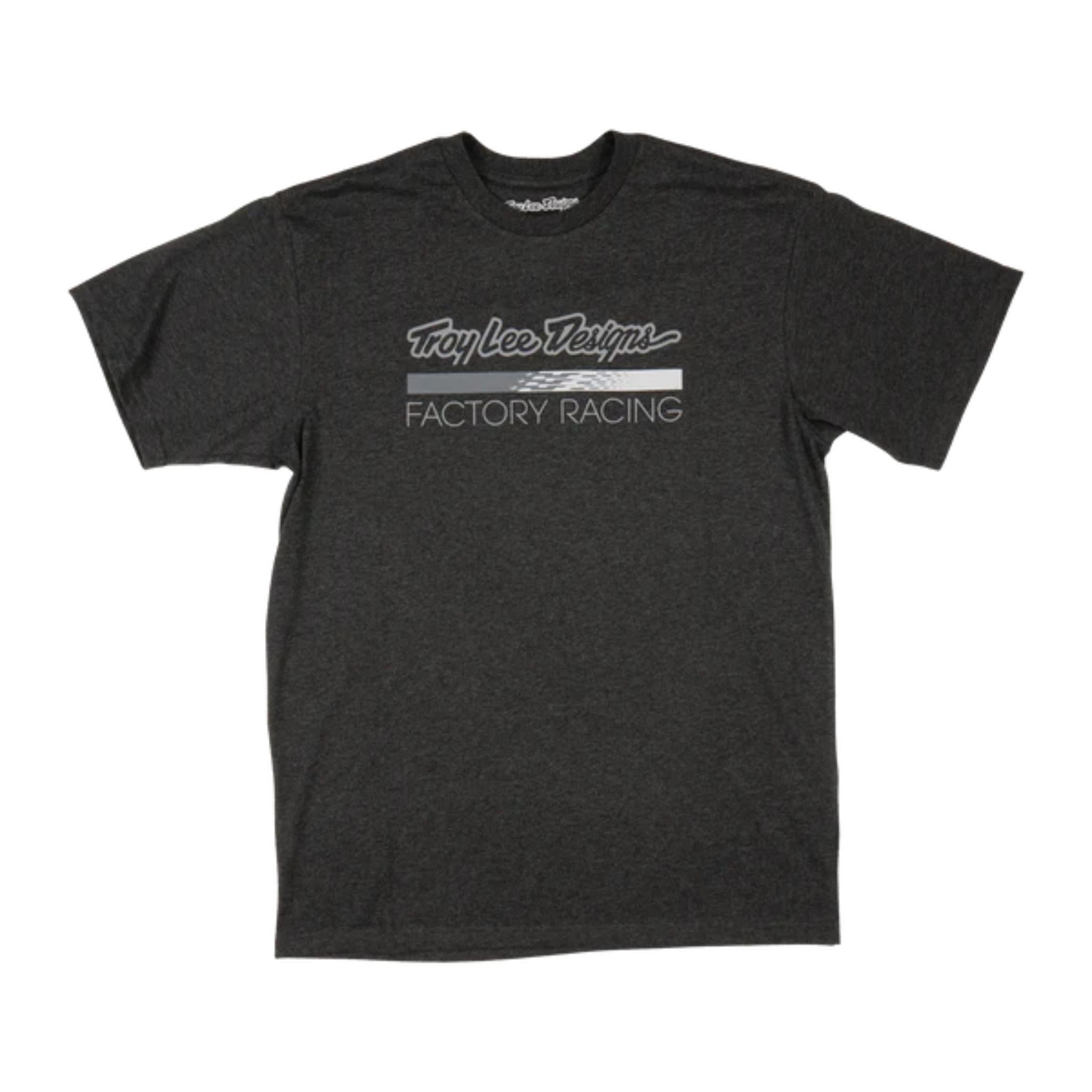Factory Racing Short Sleeve Tee Black Heather/Grey / S