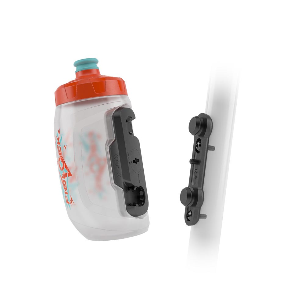 Fidlock Twist Bottle and Base Kit - 450ml Clear/Orange / 450ml