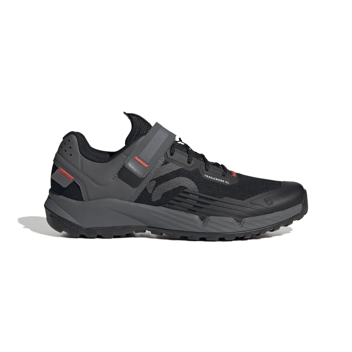Five Ten Trailcross Clip-In Mountain Bike Shoes Core Black / Grey Three / Red / UK 5.5 / EU 38.5