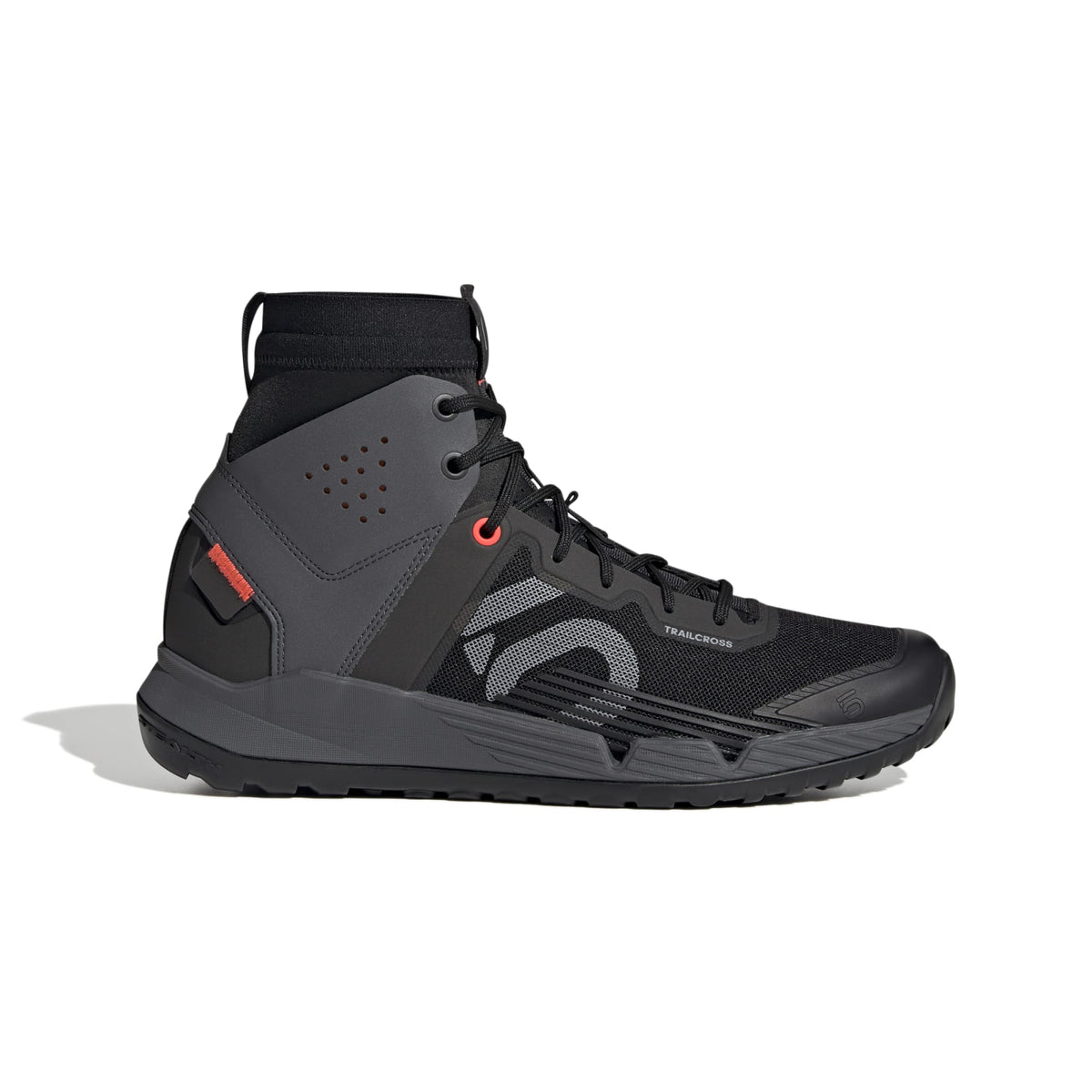 Five Ten Trailcross Mid Pro Mountain Bike Shoes Core Black / Grey Two / Solar Red / UK 3.5 / EU 36.5