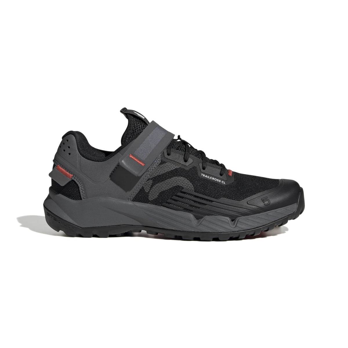 Five Ten Trailcross Women's Clip-In Mountain Bike Shoes Core Black / Grey Three / Red / UK 3.5 / EU 36.5