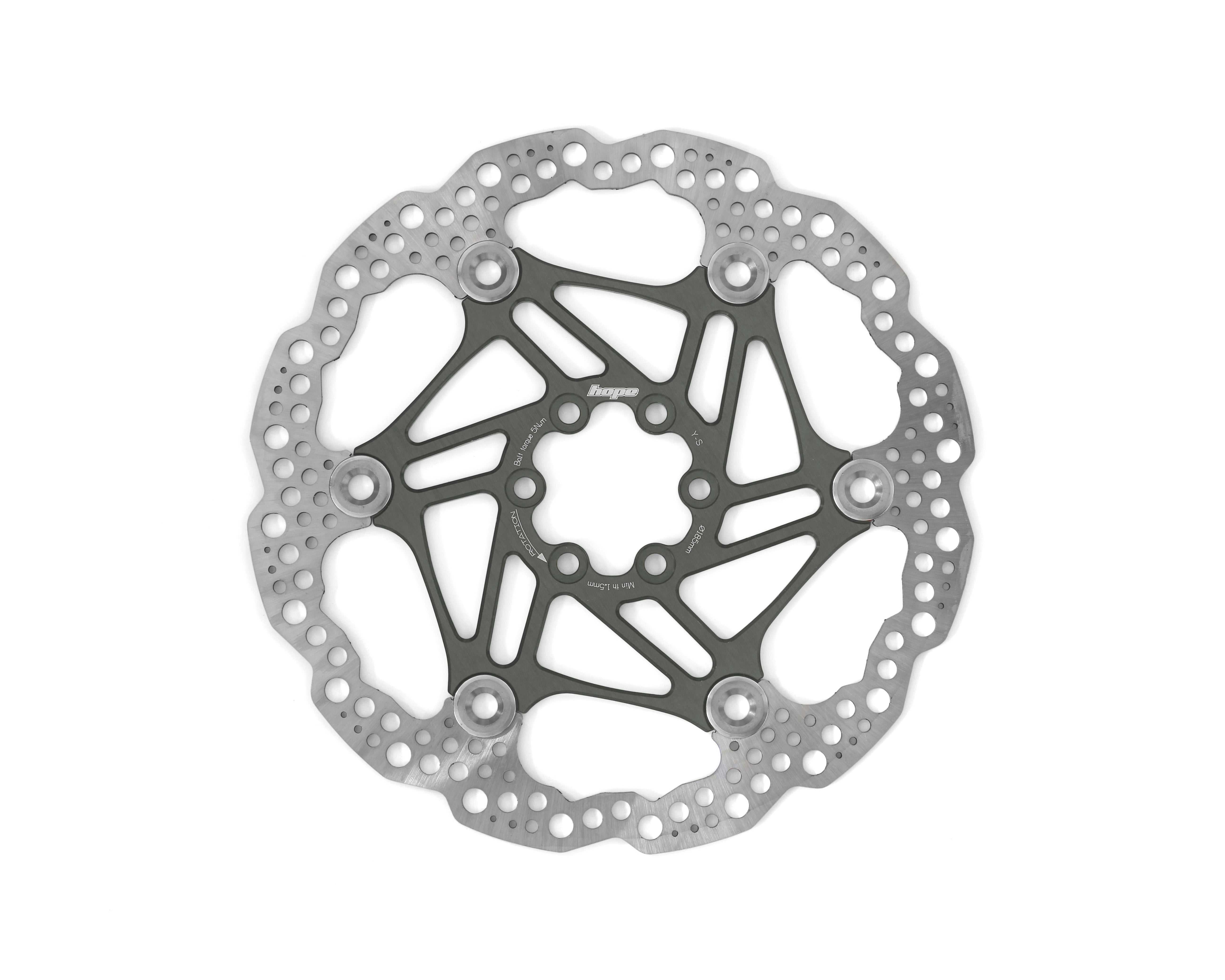 Floating Disc Rotor Smoke / 185mm