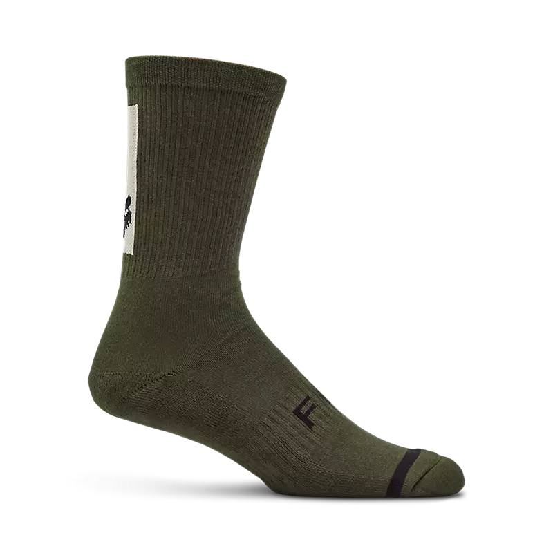 Fox 8" Defend Socks Olive Green / XS/S