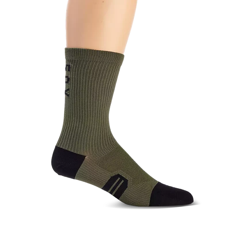 Fox 8" Ranger Socks Olive Green / XS/S