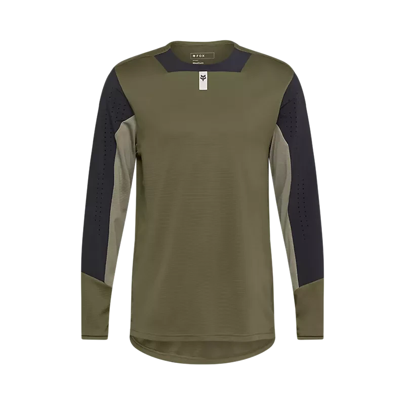 Fox Defend Long Sleeve Jersey Olive Green / S