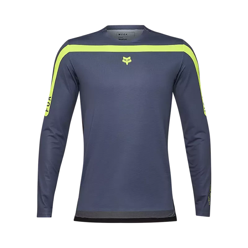 Fox Flexair Aviation Long Sleeve Race Jersey Graphite / S