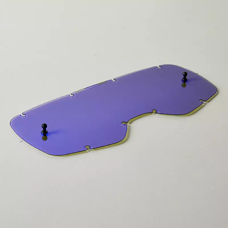 Fox MX20 Youth Airspace/Main Chrome Lexan Lens Blue / OS