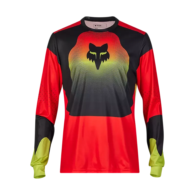 Fox Ranger Revise Long Sleeve Jersey Red/Yellow / S