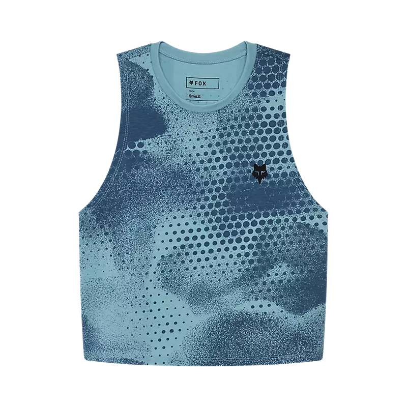 Fox Womens Aop Biker Tech Tank Vintage Wash / XS