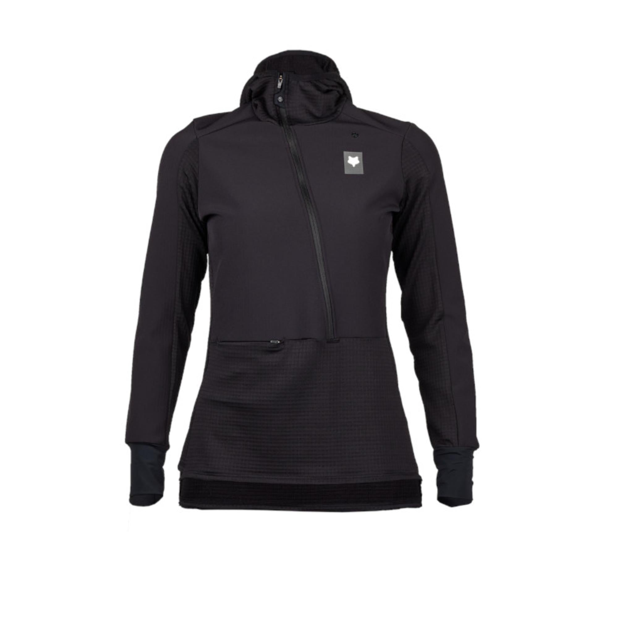 Fox Womens Defend Thermal Hoodie Black / XS