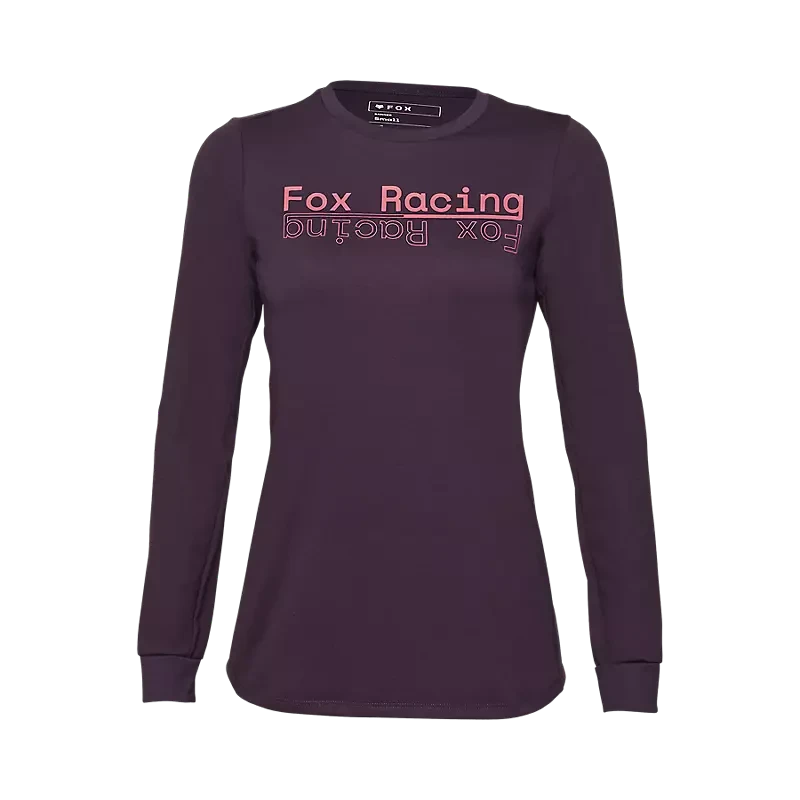 Fox Womens Ranger Drirelease 3/4 Sleeve Jersey Dark Purple / S