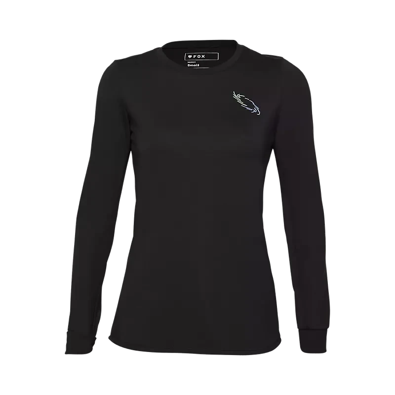 Fox Womens Ranger Lunar Drirelease 3/4 Sleeve Jersey Black / S