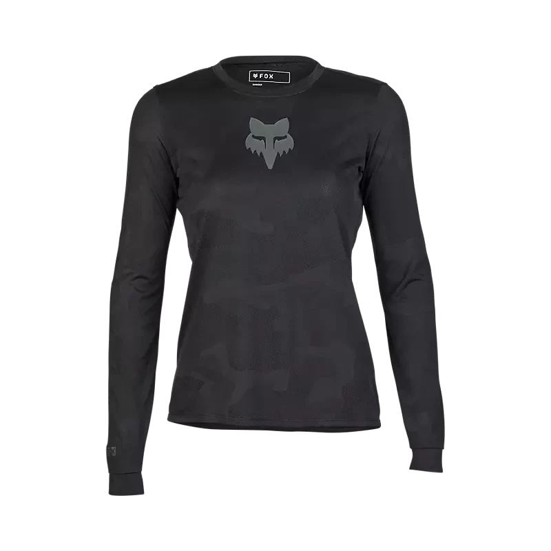 Fox Womens Ranger TruDri Long Sleeve Jersey Black / XS
