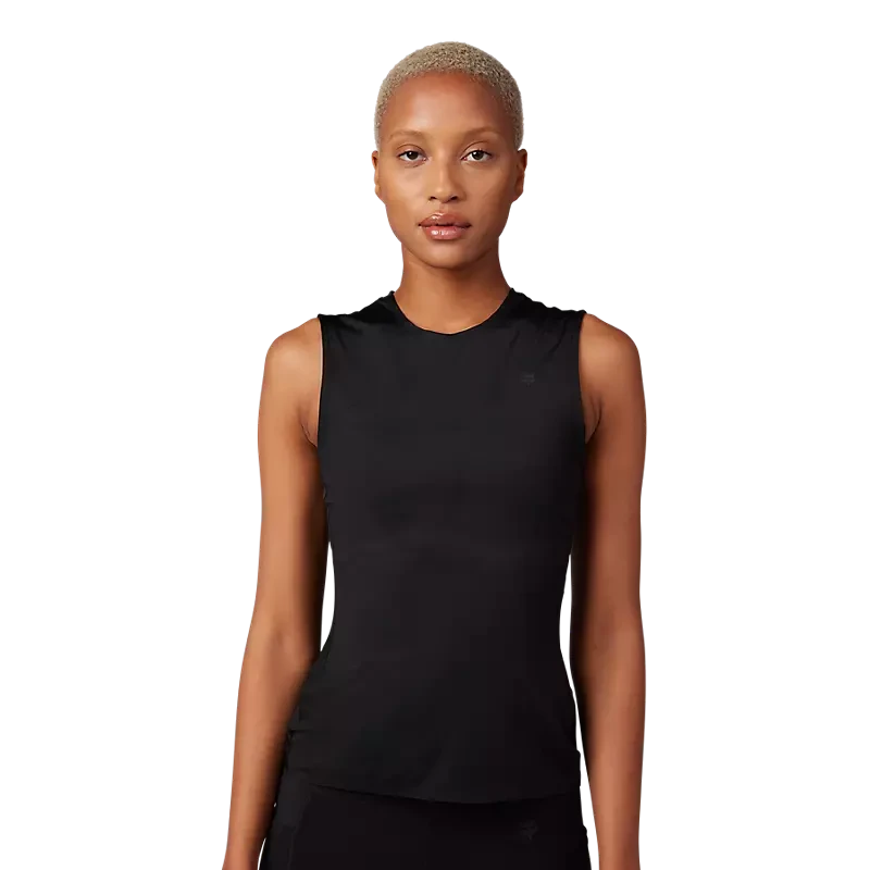 Fox Womens Tecbase Sleeveless Shirt Black / XS