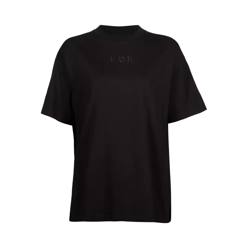 Fox Womens Wordmark OS SS Tee Black / XS