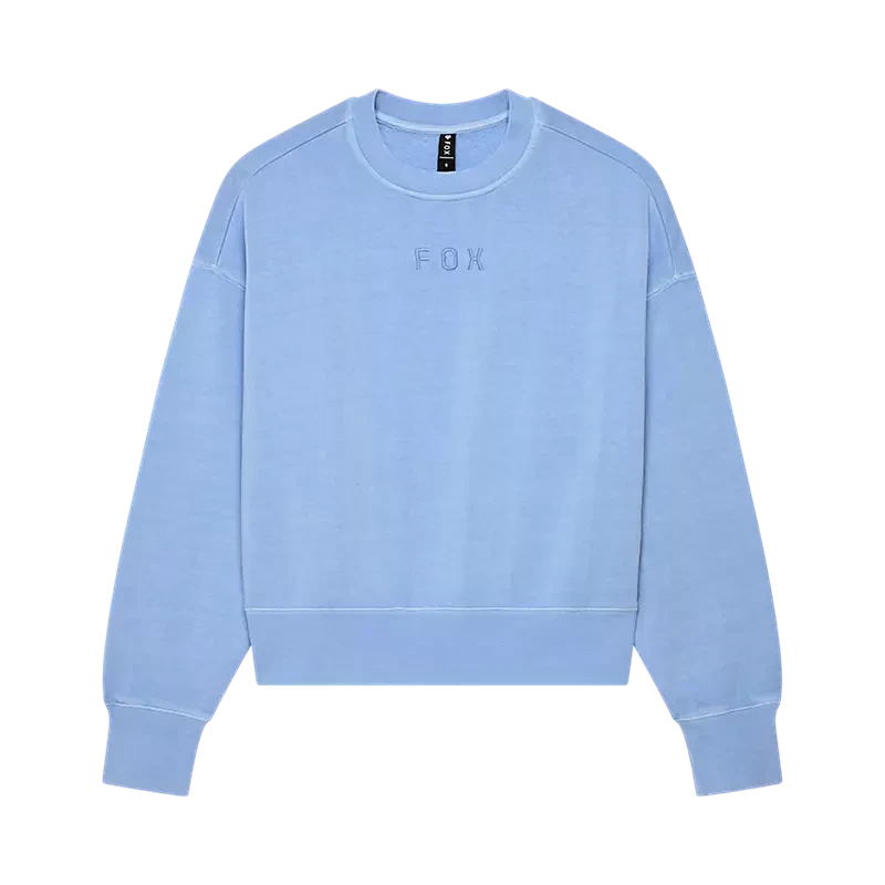 Fox Womens Wordmark OV Fleece Crew Cashmere Blue / XS